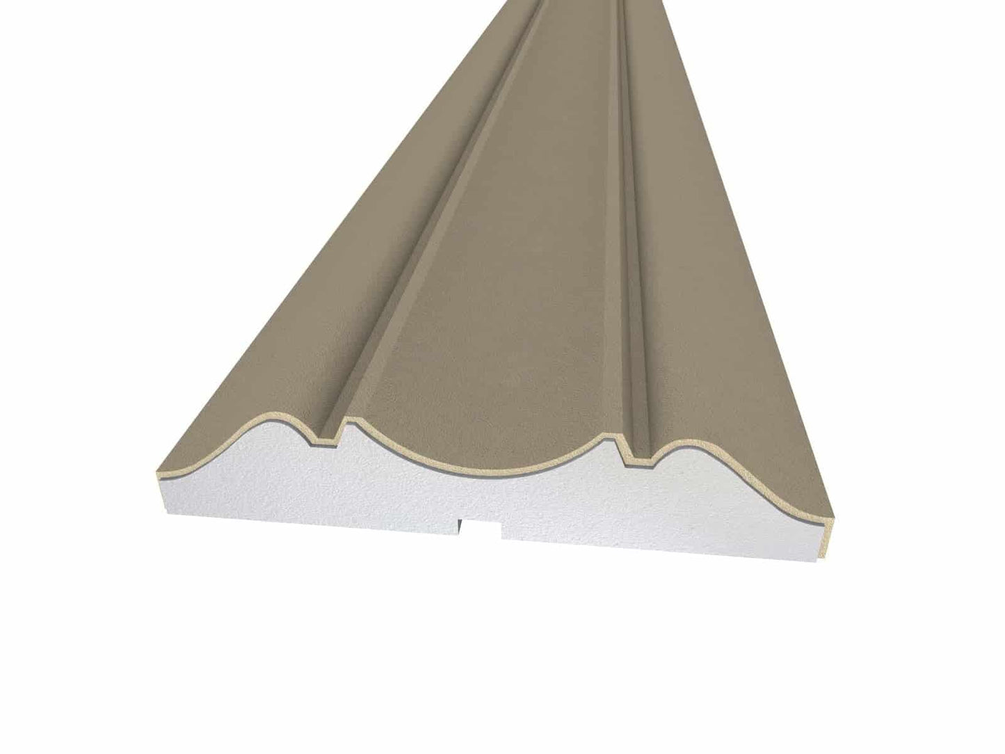 Window Frame Cornice Plaster Coated EPS O-208 30mm x 155mm