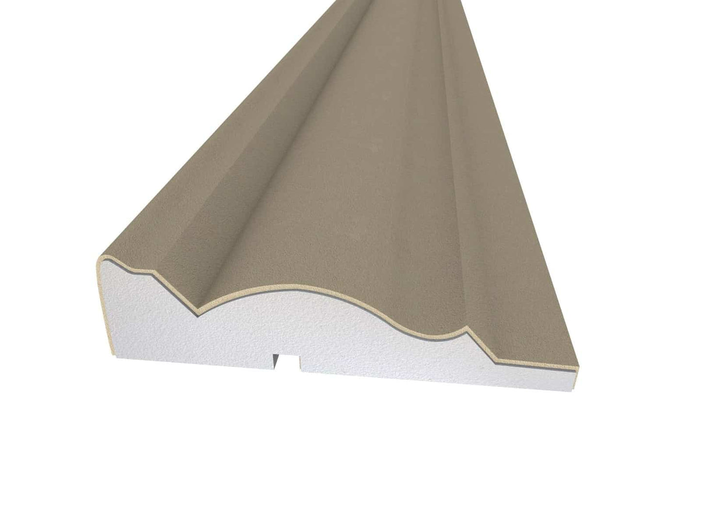 Window Frame Cornice Plaster Coated EPS O-210 40mm x 155mm