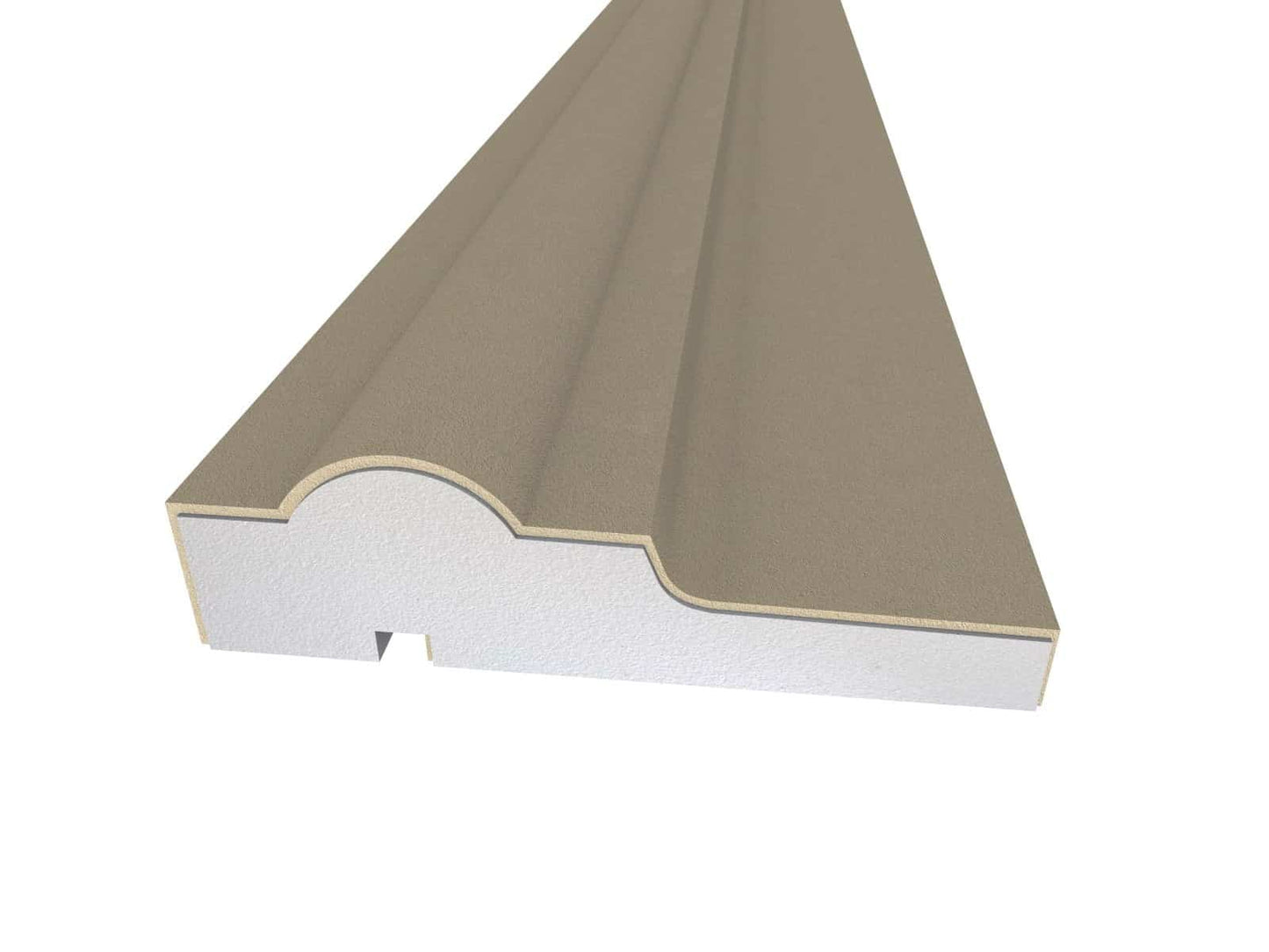 Window Frame Cornice Plaster Coated EPS O-211 40mm x 145mm