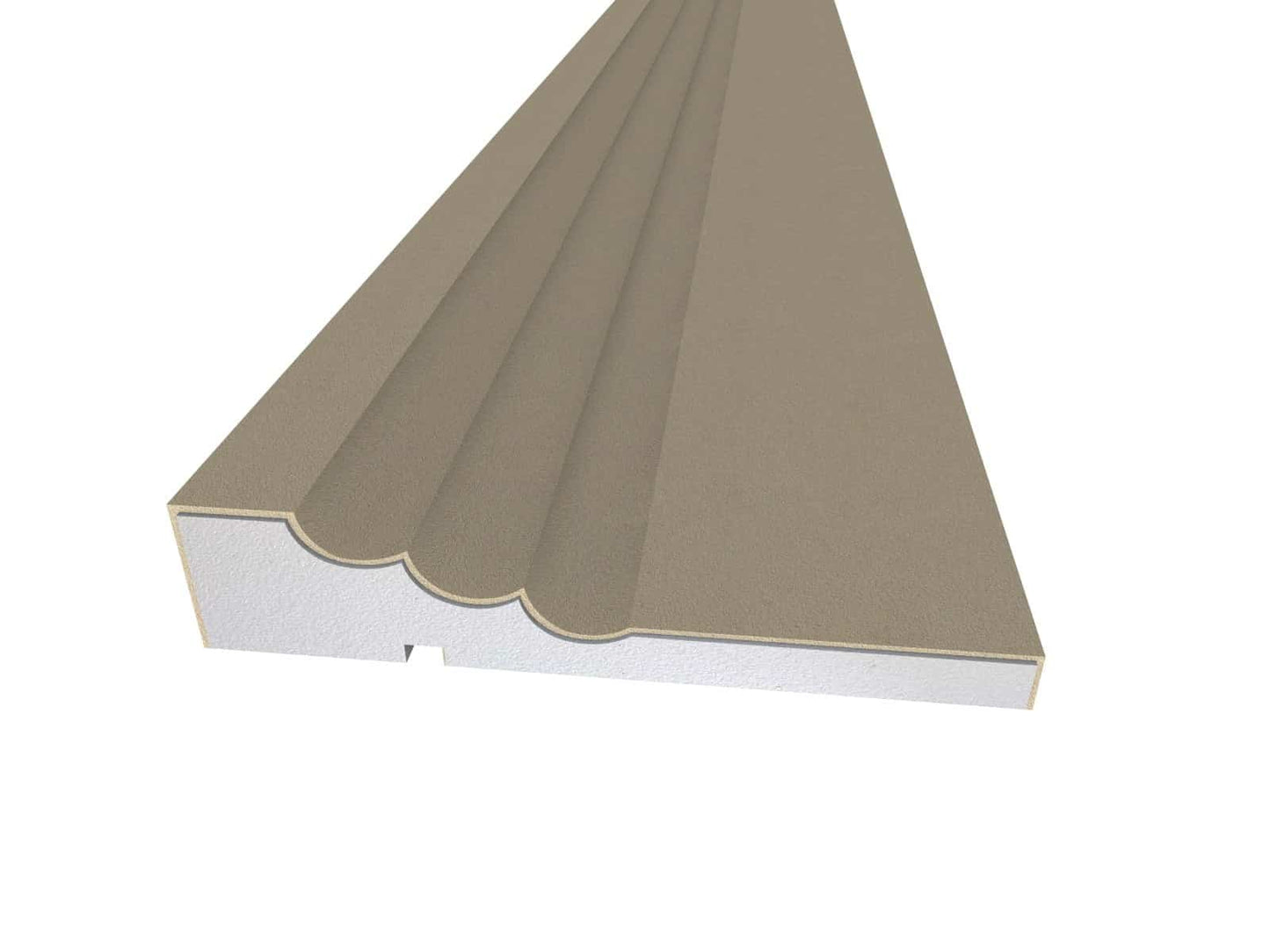 Window Frame Cornice Plaster Coated EPS O-212 30mm x 150mm