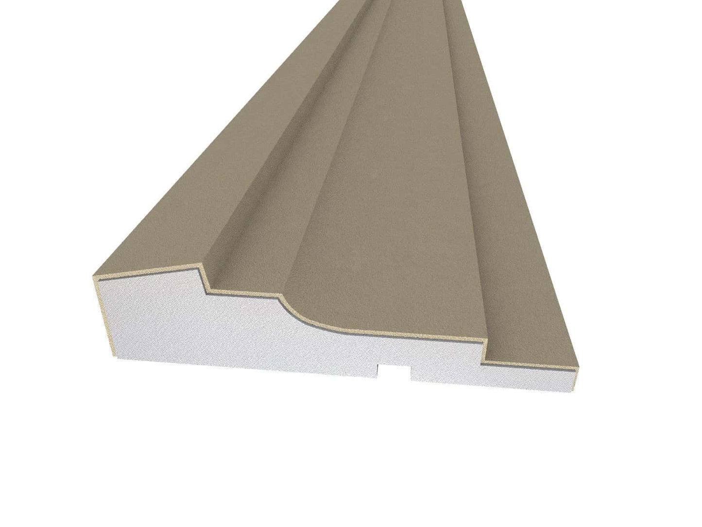 Window Frame Cornice Plaster Coated EPS O-214 35mm x 140mm
