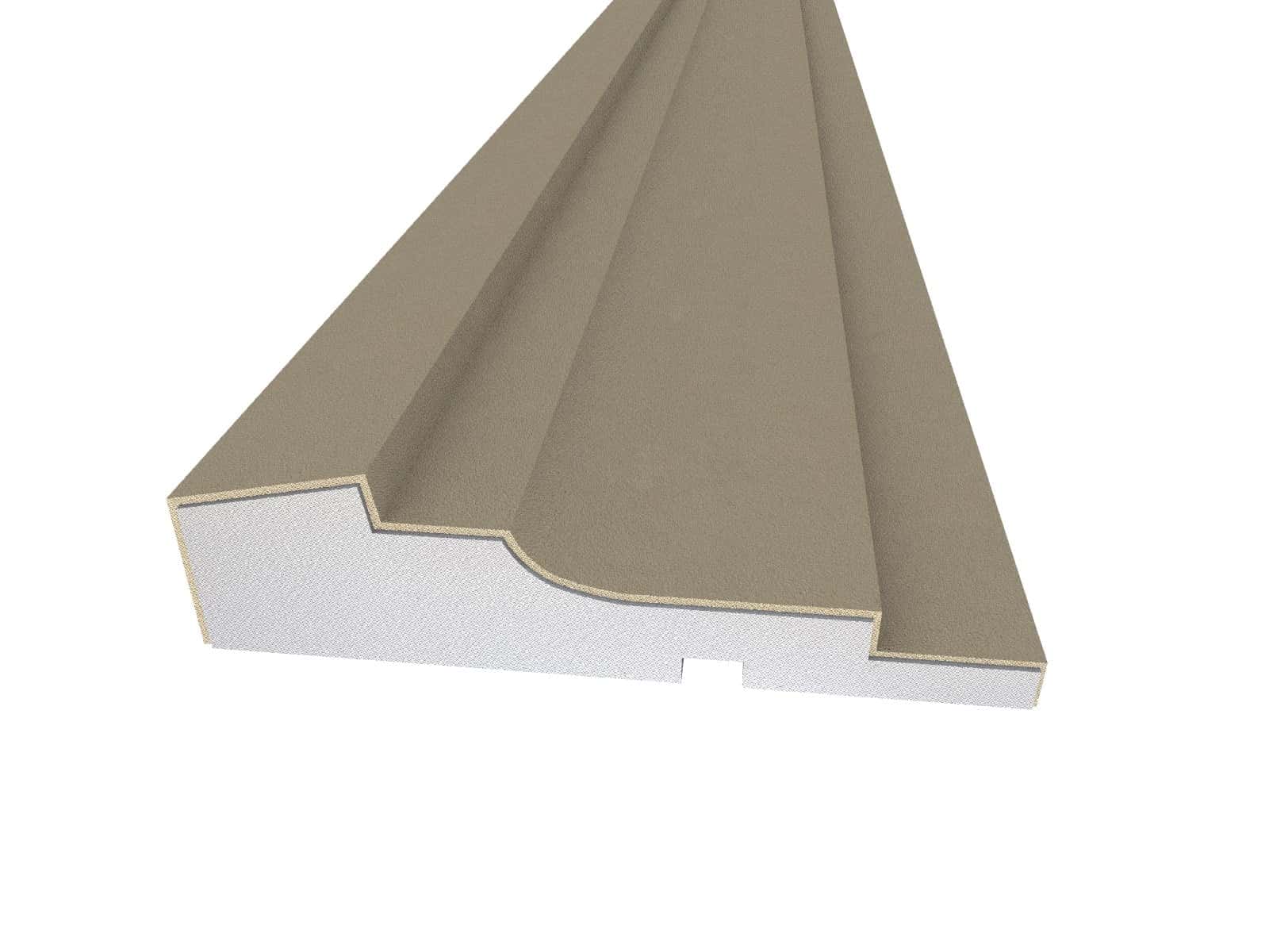 Window Frame Cornice Plaster Coated EPS O-214 35mm x 140mm