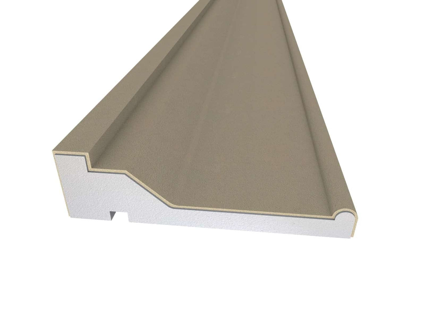 Window Frame Cornice Plaster Coated EPS O-217 40mm x 150mm