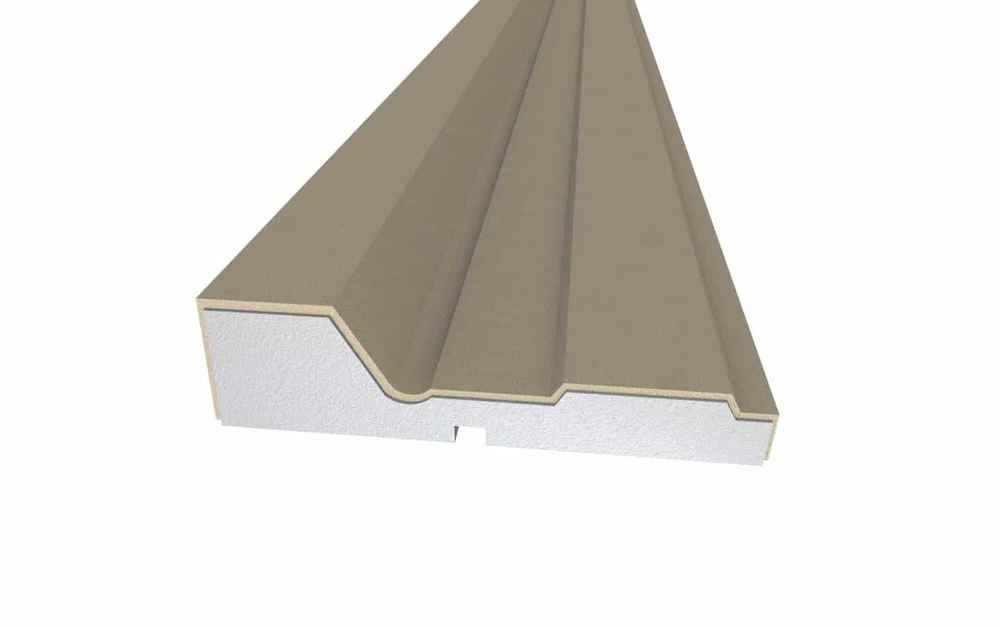 Window Frame Cornice Plaster Coated EPS O-305 45mm x 175mm