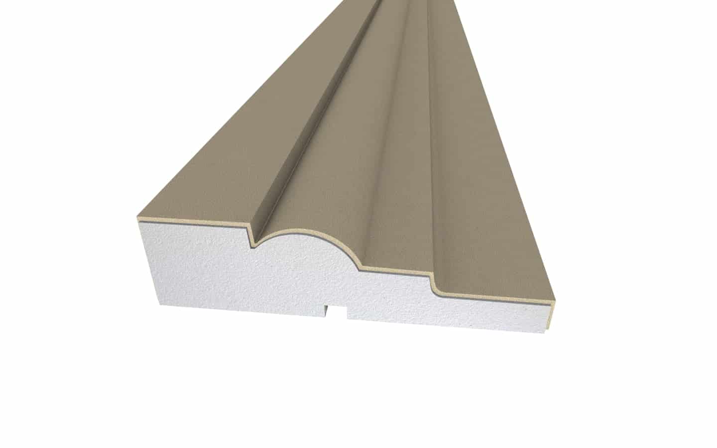 Window Frame Cornice Plaster Coated EPS O-313 45mm x 175mm