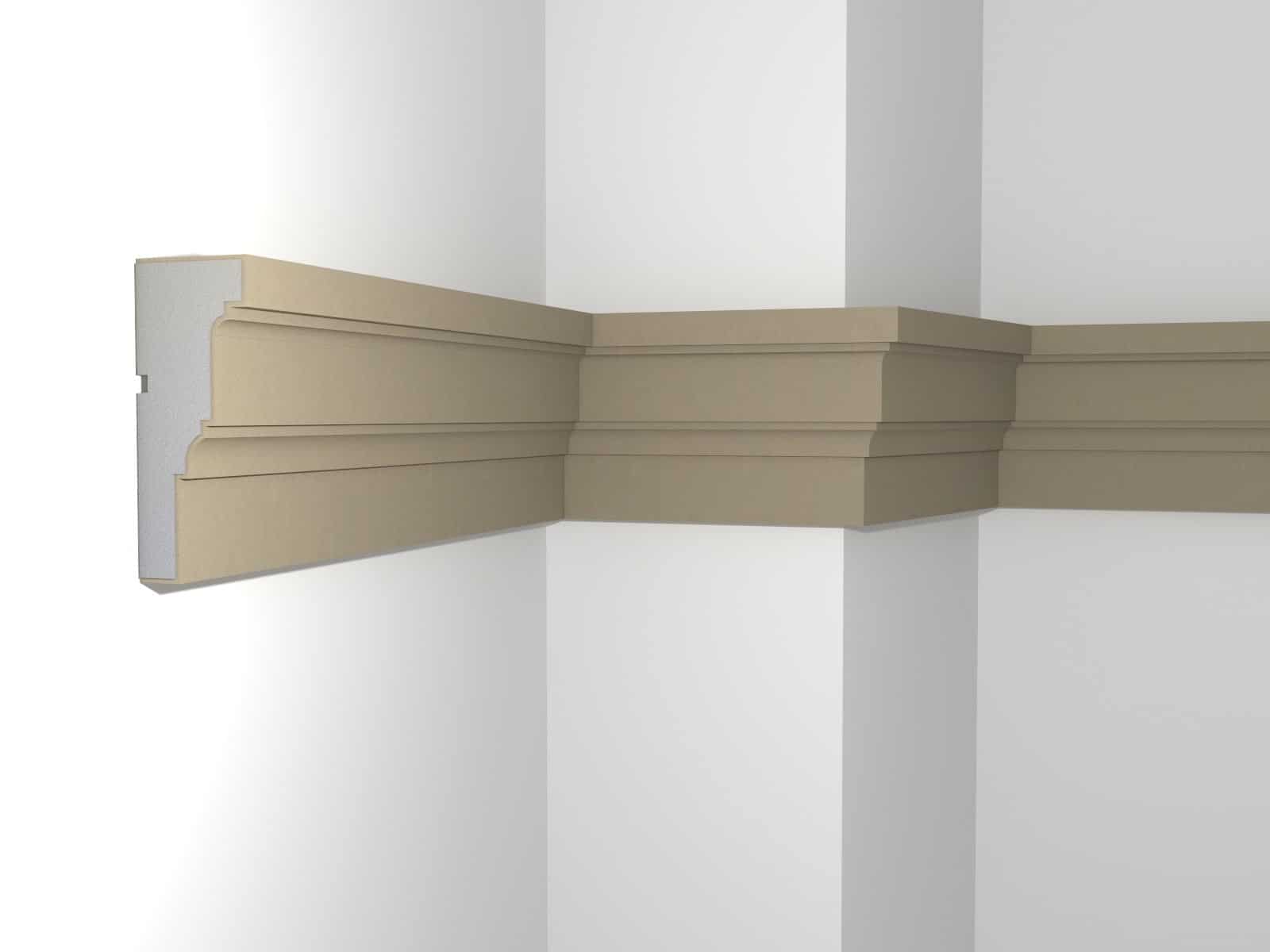 Windowsill Cornice Plaster Coated EPS - P-300 70mm x 180mm