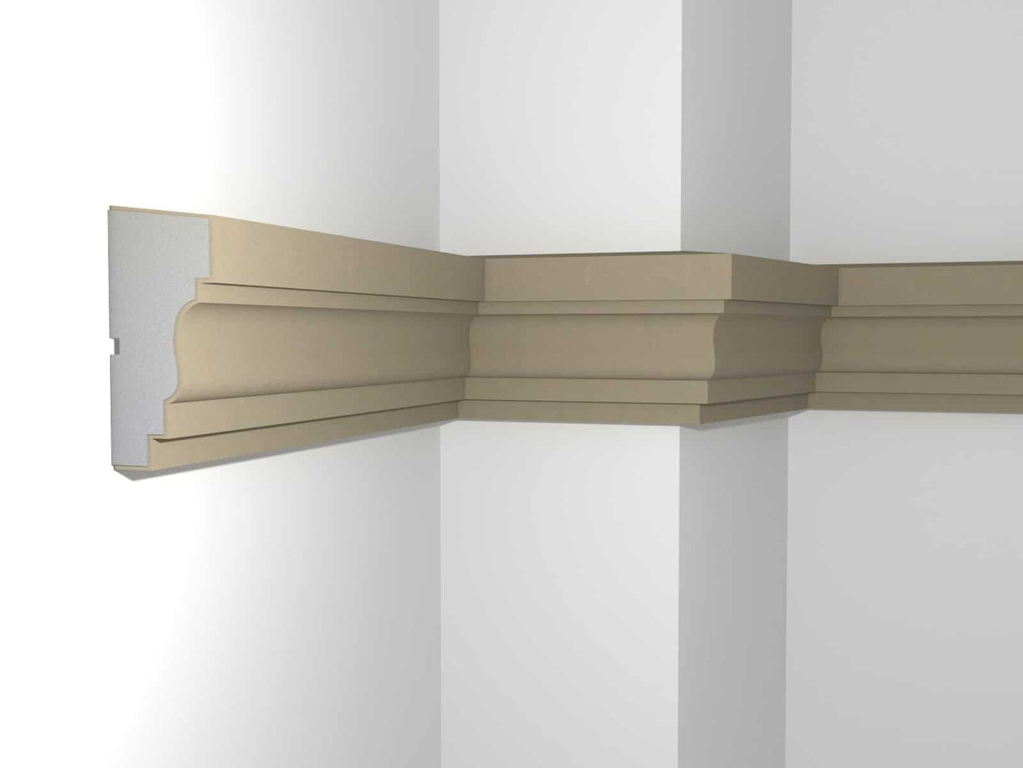 Windowsill Cornice Plaster Coated EPS - P-310 70mm x 155mm