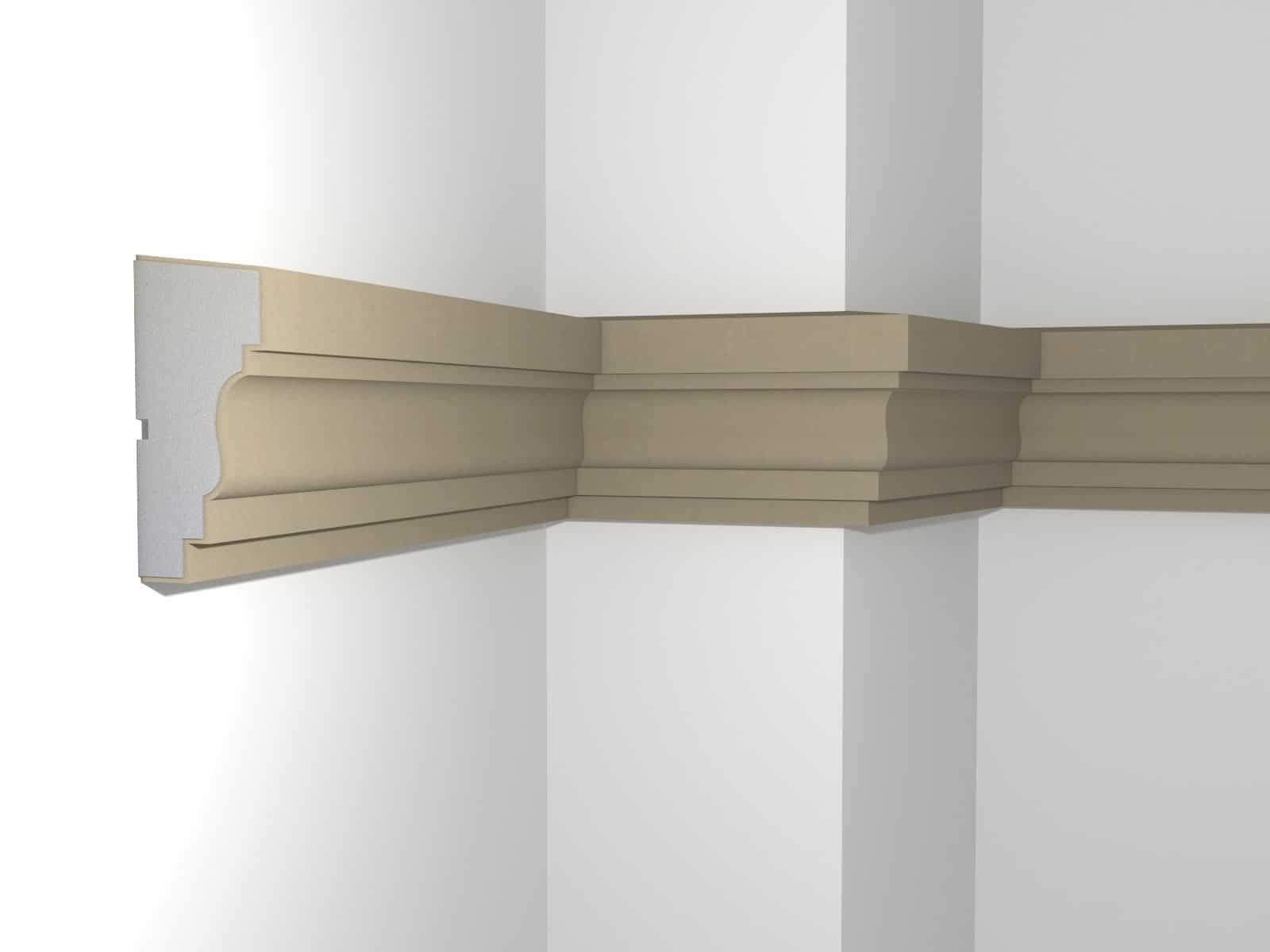 Windowsill Cornice Plaster Coated EPS - P-310 70mm x 155mm