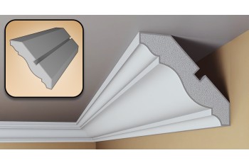 EPS Plaster coated - COVING cornice - FSH03 120mm x 110mm