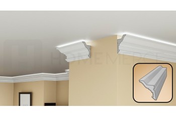 EPS Plaster coated - COVING LED Lighting cornice - SGL10 80mm x 120mm