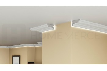 EPS Plaster coated - COVING LED Lighting cornice - SH15 100mm x 45mm