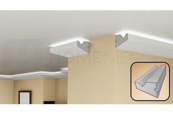 EPS Plaster coated - COVING LED Lighting cornice - SGL1 115mm x 90mm