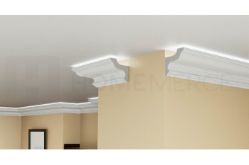 EPS Plaster coated - COVING LED Lighting cornice - SGL7 120mm x 120mm