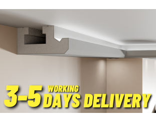 EPS Plaster coated - COVING LED Lighting cornice - LU4HB 130mm x 60mm