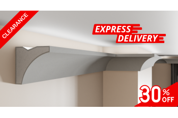 EPS Plaster coated - COVING LED Lighting cornice - SH11A 65mm x 65mm x 10MB EXPRESS DELIVERY