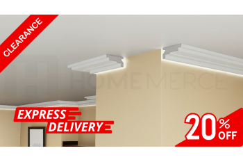 EPS Plaster coated - COVING LED Lighting cornice - SH15 100mm x 45mm CLEARANCE
