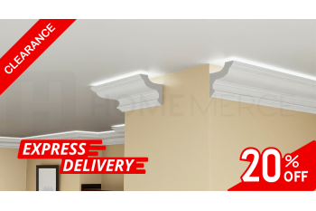 EPS Plaster coated - COVING LED Lighting cornice - SH7 120mm x 120mm CLEARANCE