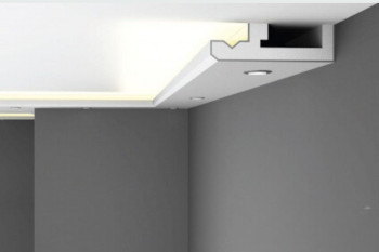 EPS Plaster coated - COVING LED Lighting cornice - LU4A 200mm x 60mm