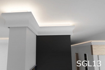 EPS Plaster coated - COVING LED Lighting cornice - SGL13 55mm x 120mm