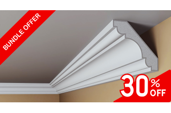 EPS Plaster coated - COVING cornice - FSH07 80mm x 80mm BUNDLE PACK SAVE up to 33% 