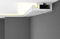 EPS Plaster coated - COVING LED Lighting cornice - GU10A 200mm x 80mm