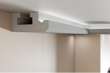 EPS Plaster coated - COVING LED Lighting cornice - LU4HB 130mm x 60mm
