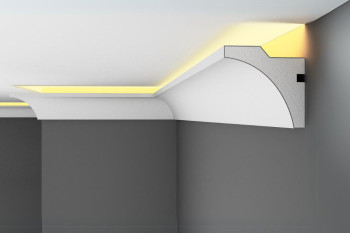EPS Plaster coated - COVING LED Lighting cornice - SGL11 100mm x 100mm