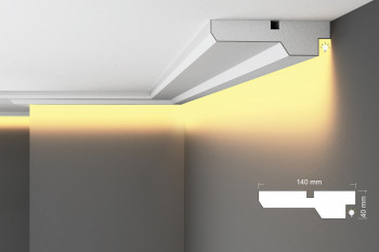 EPS Plaster coated - COVING LED Lighting cornice - SGL14 140mm x 40mm