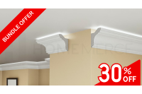 EPS Plaster coated - COVING LED Lighting cornice - SH30 140mm x 80mm BUNDLE PACK SAVE up to 33%