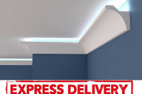 XPS COVING LED Lighting cornice - BFS12 100mm x 80mm x 12 meters EXPRESS DELIVERY